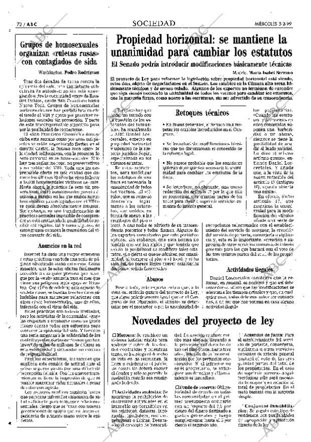 ABC MADRID 03-02-1999 página 72