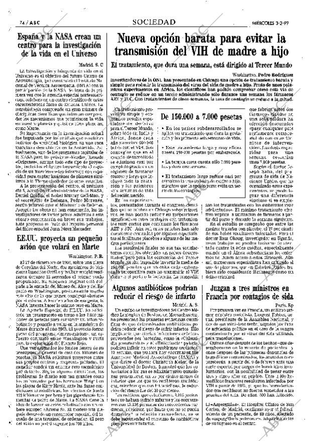 ABC MADRID 03-02-1999 página 74