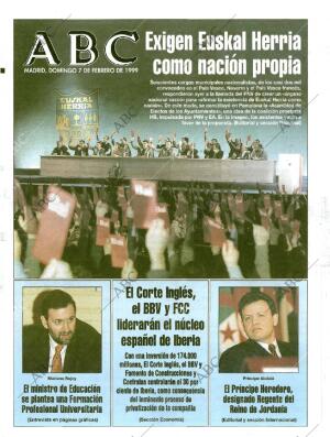 ABC MADRID 07-02-1999 página 1