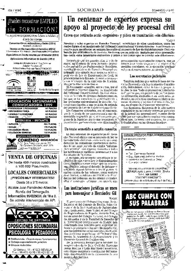 ABC SEVILLA 07-02-1999 página 108