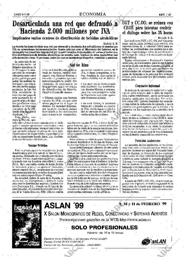 ABC MADRID 08-02-1999 página 43
