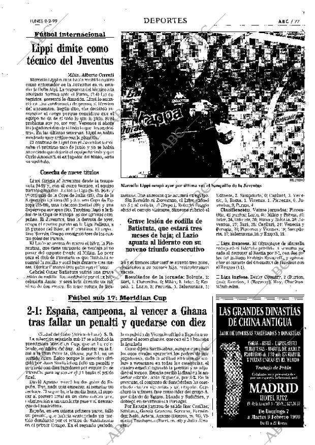 ABC MADRID 08-02-1999 página 77