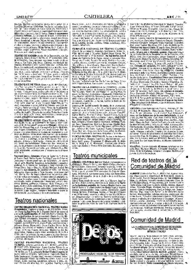 ABC MADRID 08-02-1999 página 91