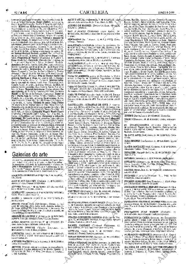 ABC MADRID 08-02-1999 página 92