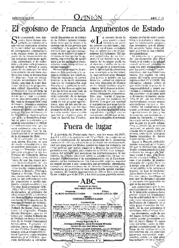 ABC MADRID 10-02-1999 página 13