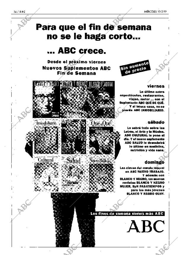 ABC MADRID 10-02-1999 página 34