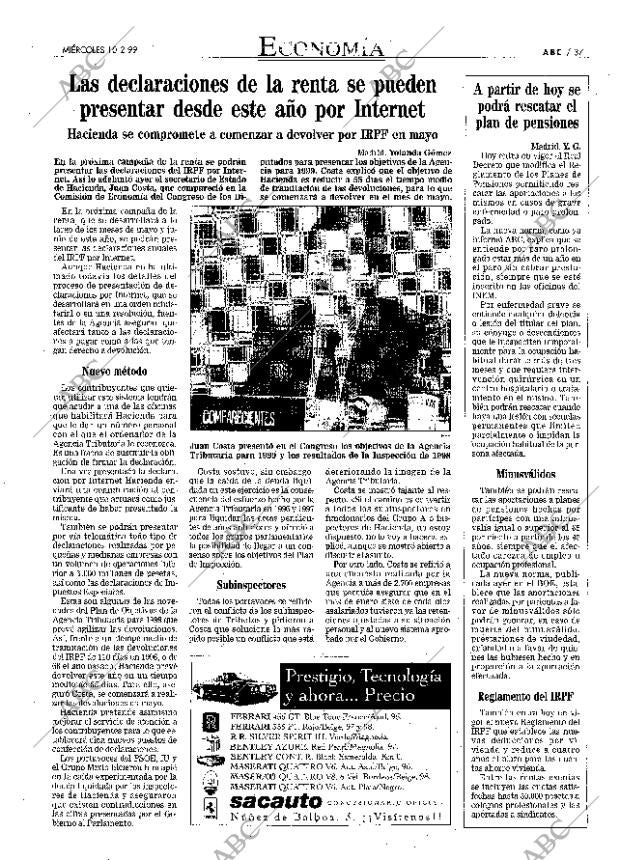 ABC MADRID 10-02-1999 página 37