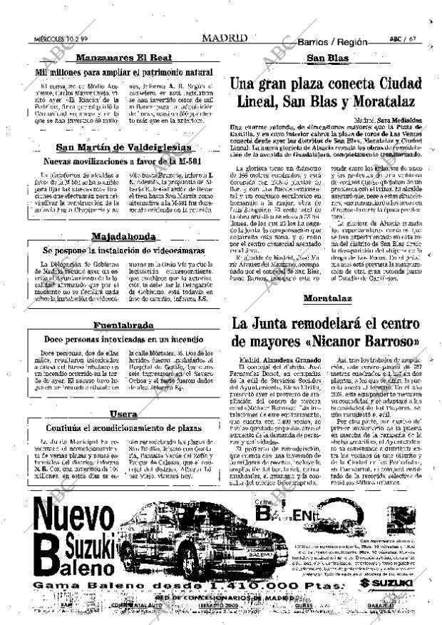 ABC MADRID 10-02-1999 página 67