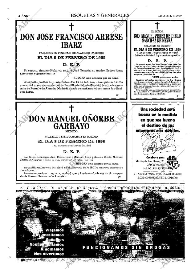 ABC MADRID 10-02-1999 página 98