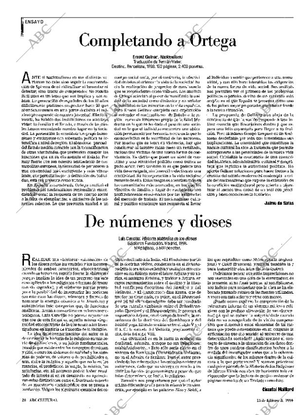 CULTURAL MADRID 13-02-1999 página 20