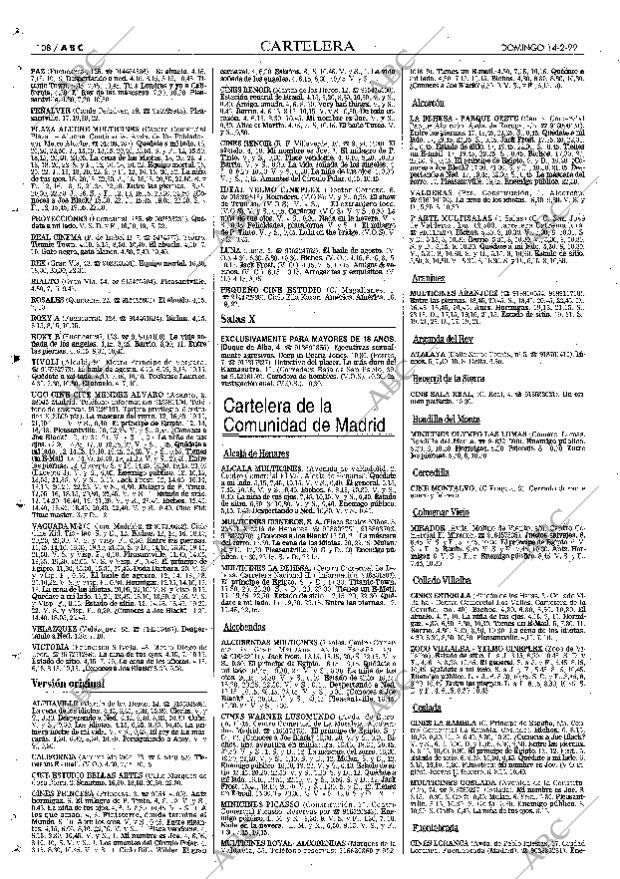 ABC MADRID 14-02-1999 página 108