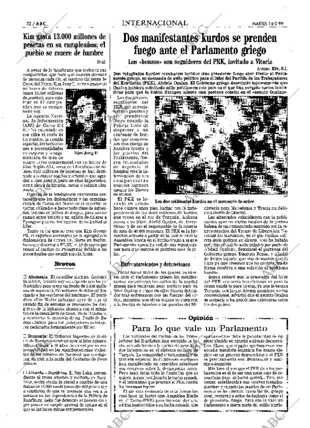 ABC MADRID 16-02-1999 página 32