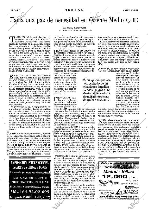 ABC MADRID 16-02-1999 página 54