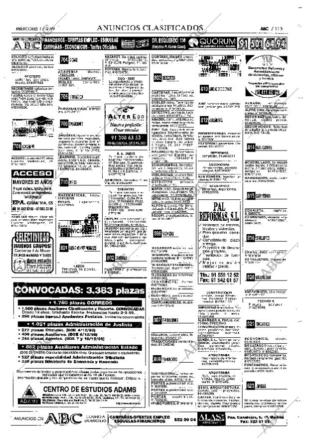 ABC MADRID 17-02-1999 página 113