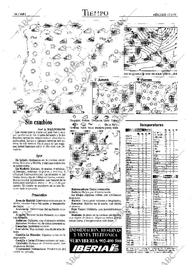 ABC MADRID 17-02-1999 página 54