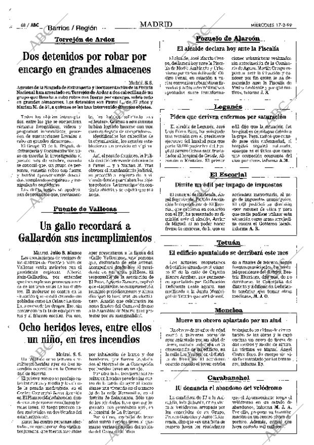 ABC MADRID 17-02-1999 página 68