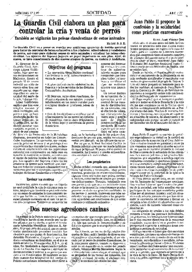 ABC MADRID 17-02-1999 página 77