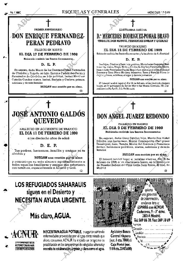 ABC MADRID 17-02-1999 página 96