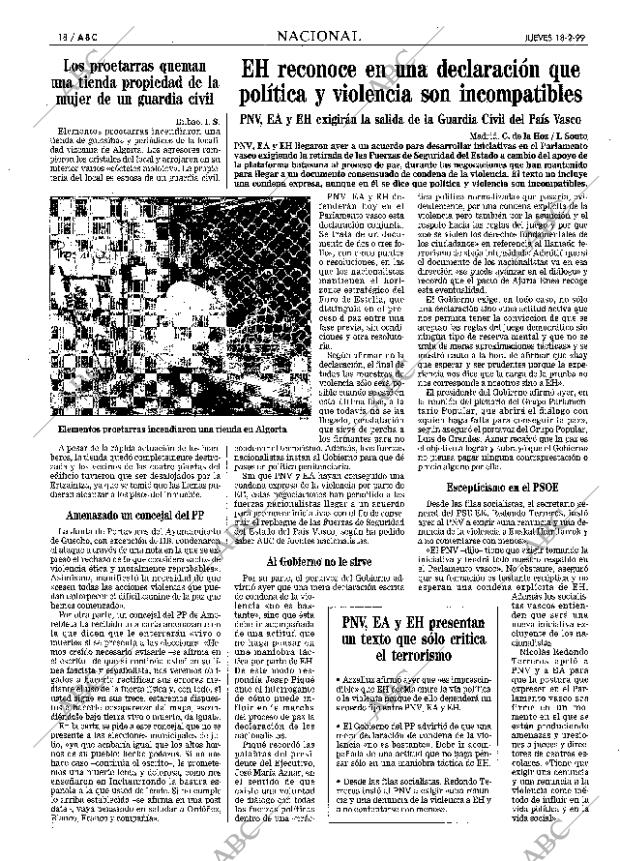 ABC MADRID 18-02-1999 página 18