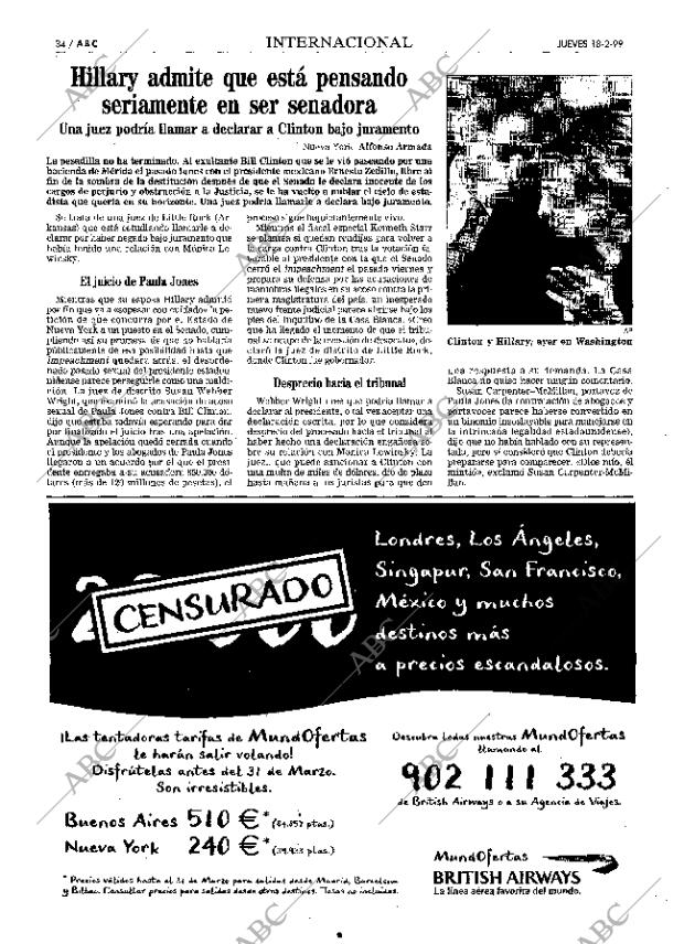 ABC MADRID 18-02-1999 página 34