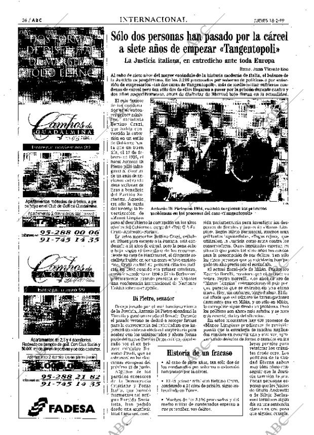ABC MADRID 18-02-1999 página 36