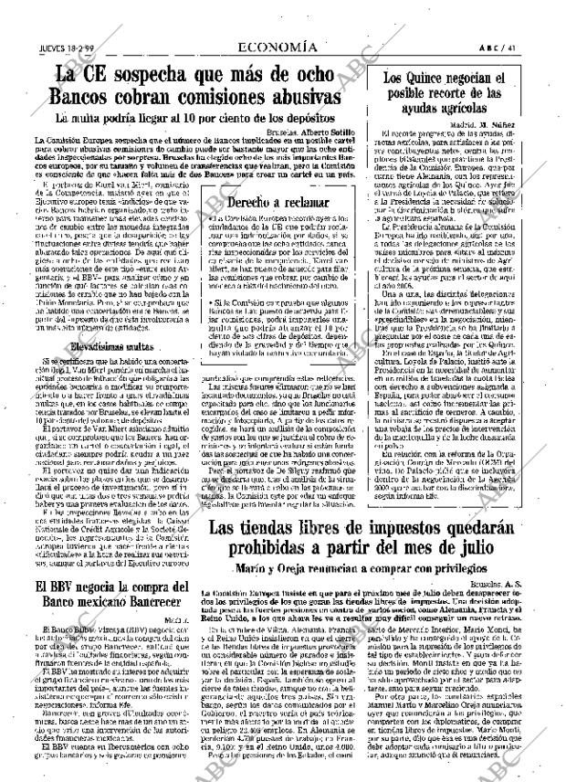 ABC MADRID 18-02-1999 página 41