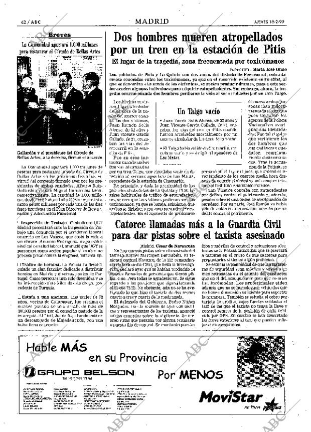 ABC MADRID 18-02-1999 página 62