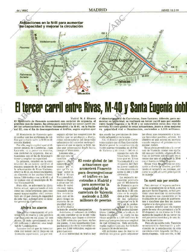 ABC MADRID 18-02-1999 página 64