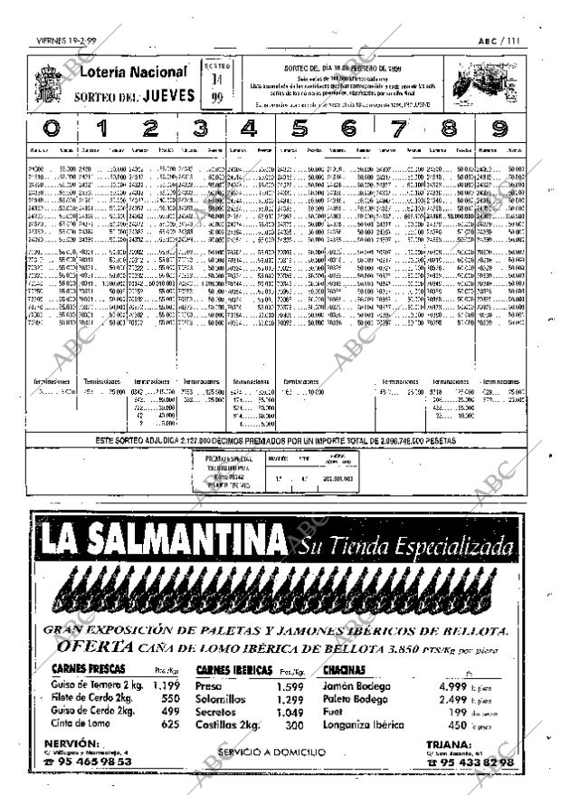 ABC SEVILLA 19-02-1999 página 111