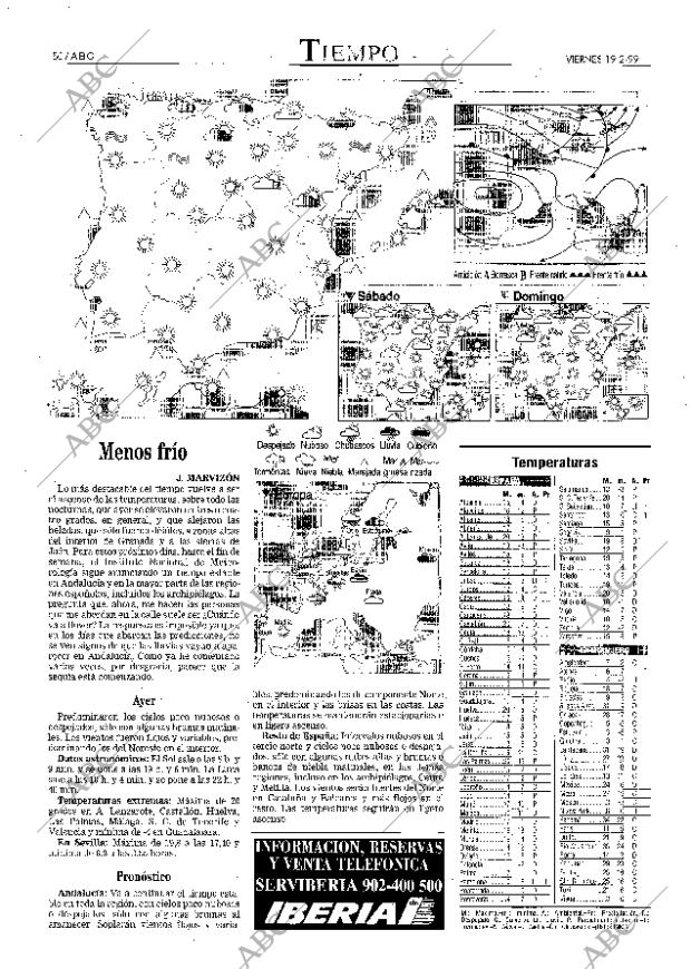ABC SEVILLA 19-02-1999 página 50