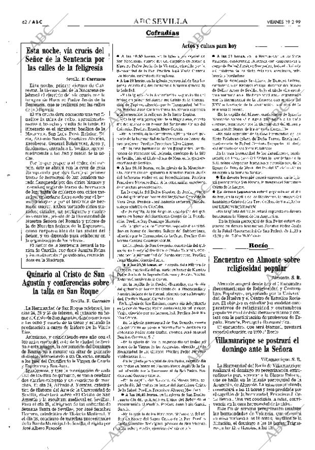 ABC SEVILLA 19-02-1999 página 62