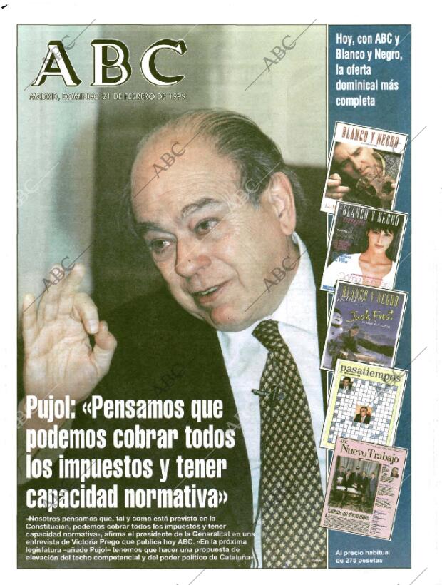 ABC MADRID 21-02-1999 página 1