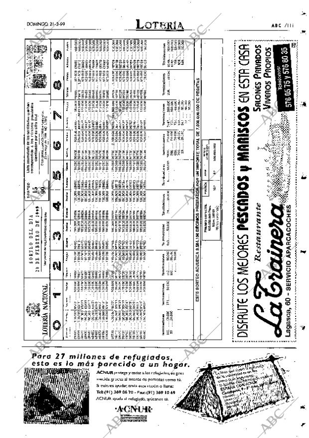 ABC MADRID 21-02-1999 página 111