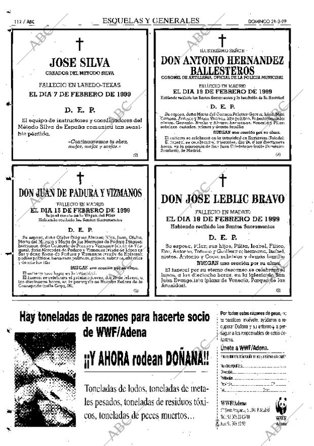 ABC MADRID 21-02-1999 página 112