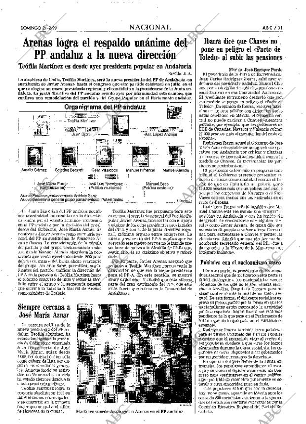 ABC MADRID 21-02-1999 página 31