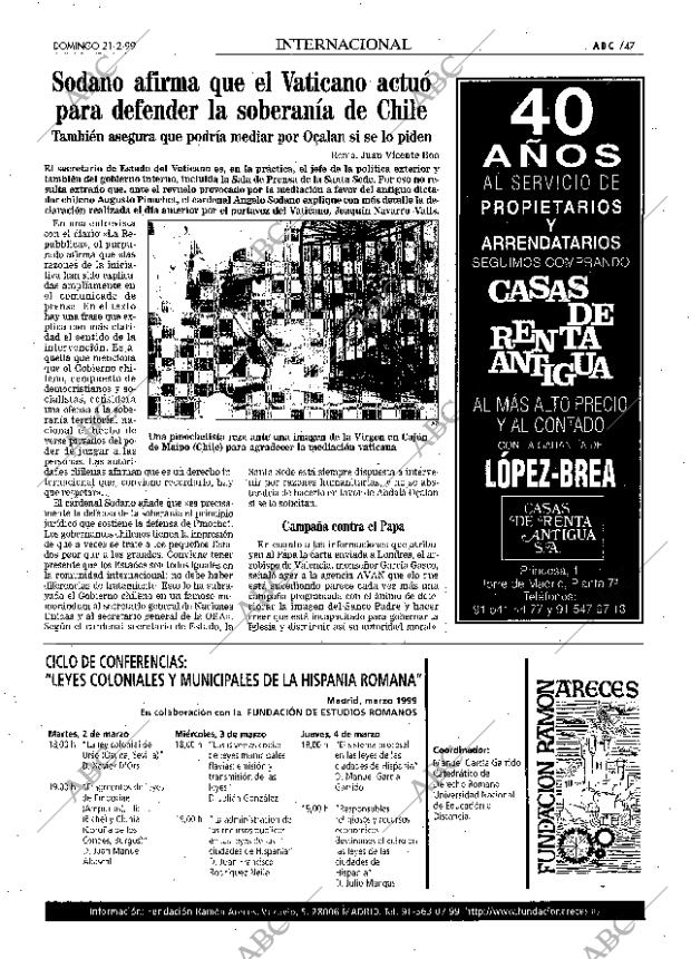 ABC MADRID 21-02-1999 página 47