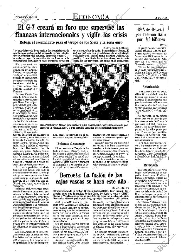 ABC MADRID 21-02-1999 página 55