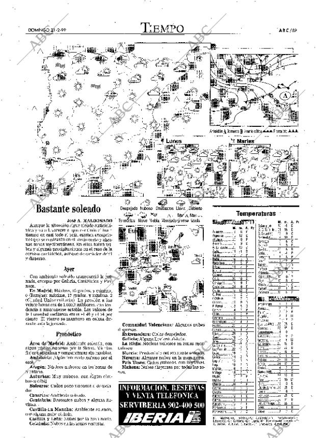 ABC MADRID 21-02-1999 página 69