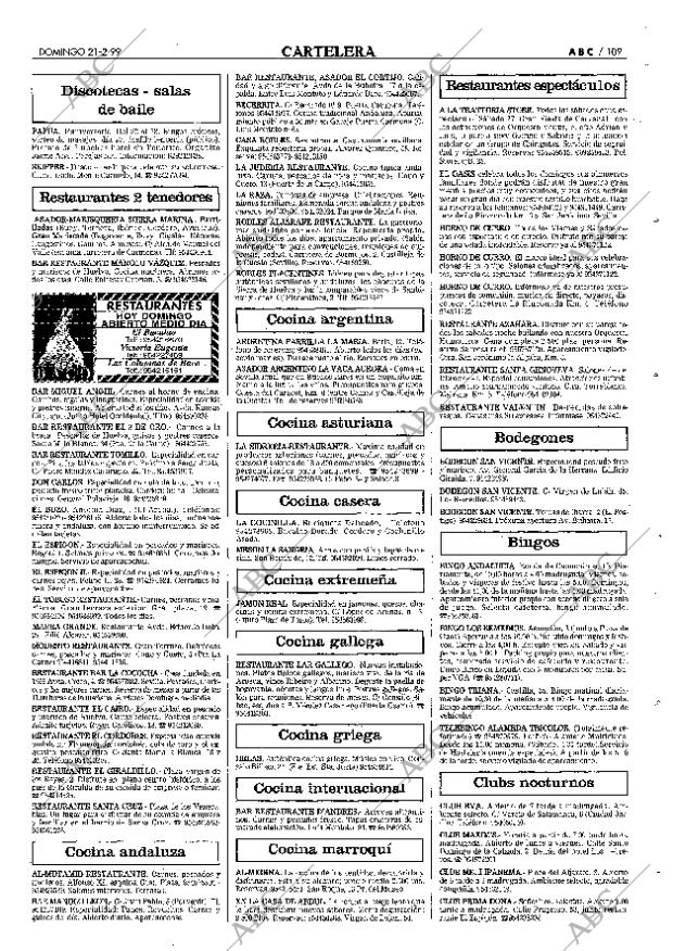 ABC SEVILLA 21-02-1999 página 109