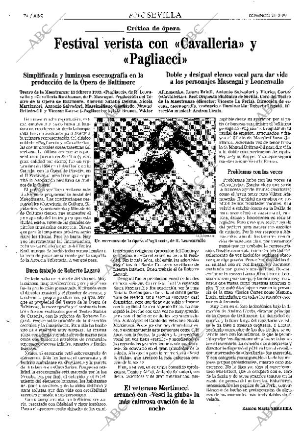 ABC SEVILLA 21-02-1999 página 74