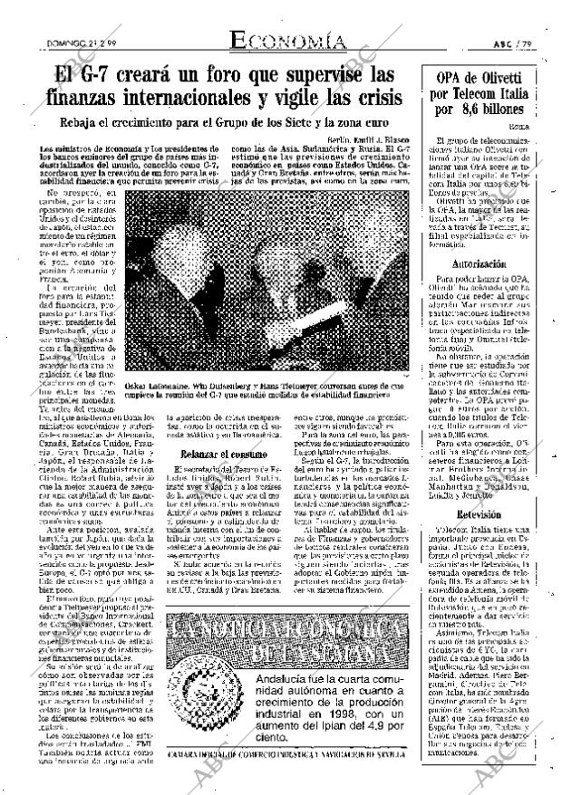 ABC SEVILLA 21-02-1999 página 79