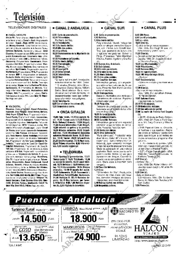 ABC SEVILLA 22-02-1999 página 126