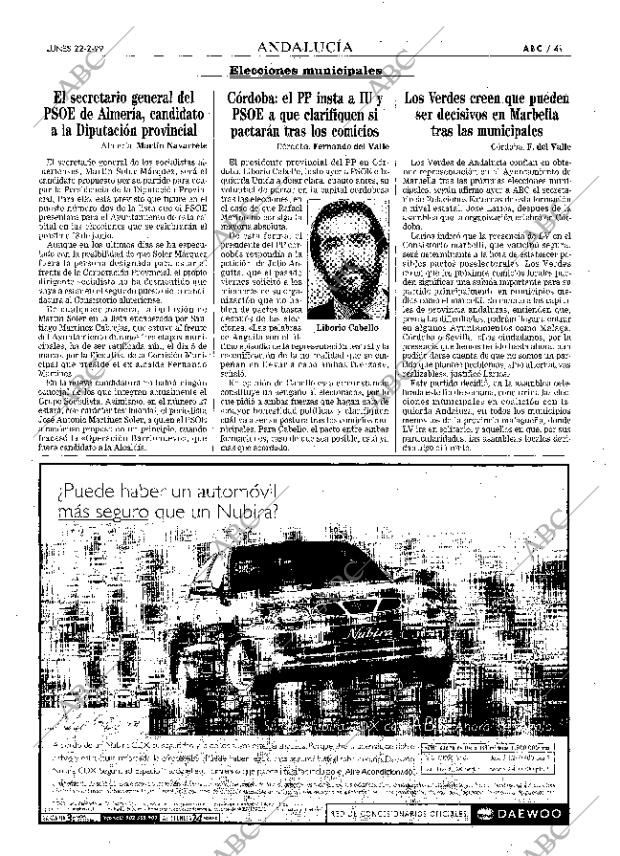 ABC SEVILLA 22-02-1999 página 41