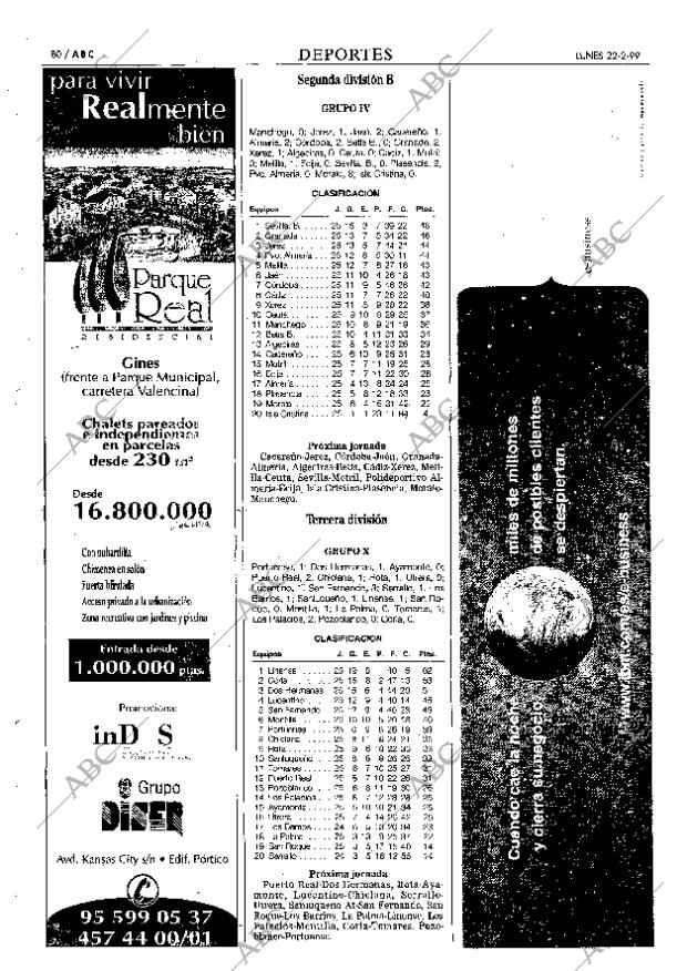 ABC SEVILLA 22-02-1999 página 80