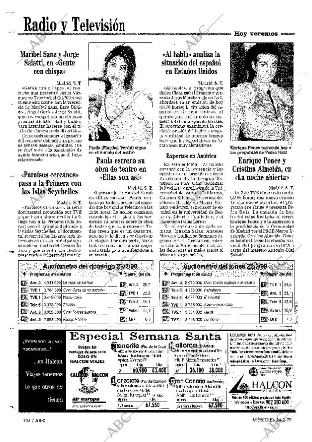 ABC MADRID 24-02-1999 página 124