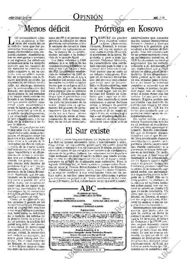 ABC MADRID 24-02-1999 página 15