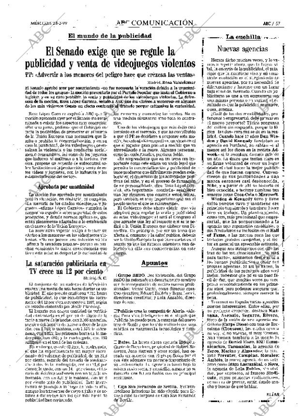 ABC MADRID 24-02-1999 página 57