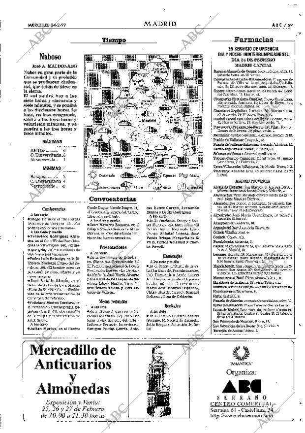 ABC MADRID 24-02-1999 página 69