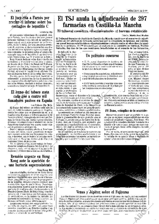 ABC MADRID 24-02-1999 página 76