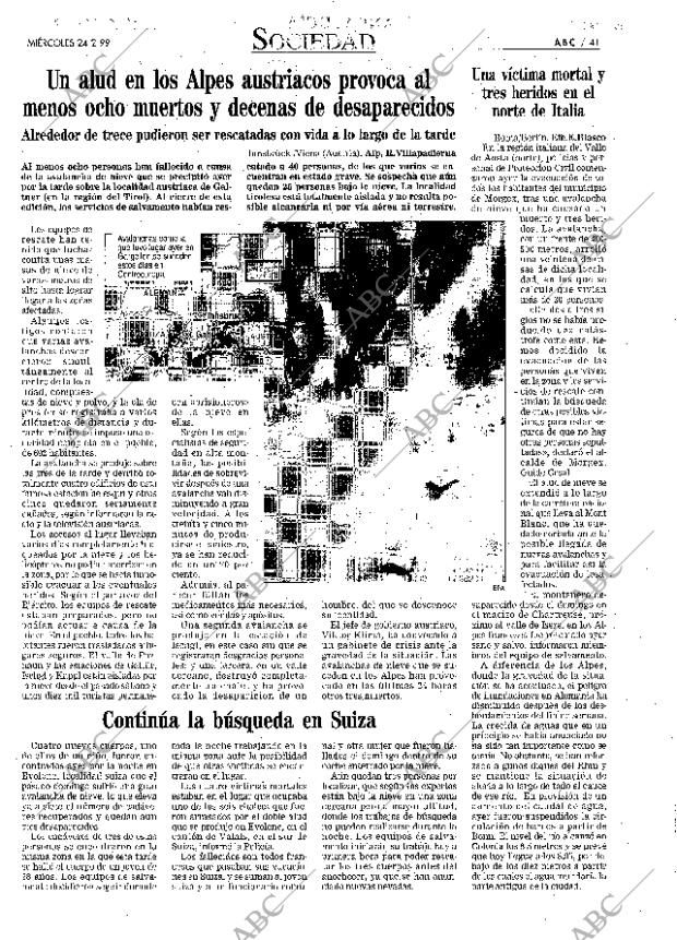 ABC SEVILLA 24-02-1999 página 41